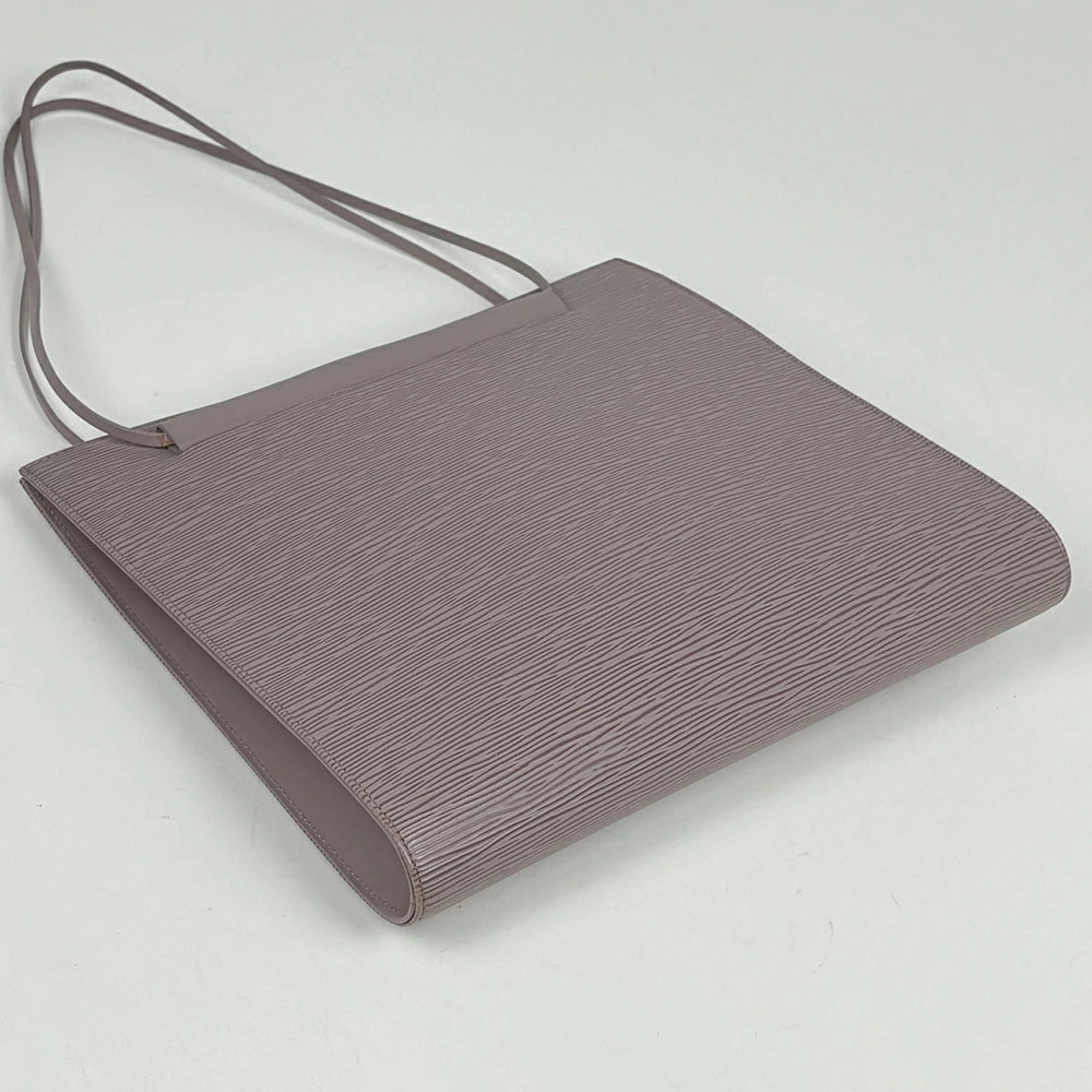Louis Vuitton Leather Saint Epi Tropez Shoulder Lilac Bag Black